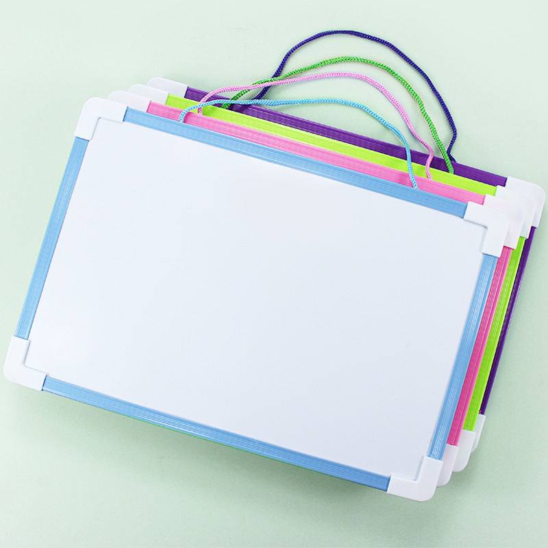 Double Sided Mini Whiteboard Dry Erase Children Drawing Magnetic White Board with One Marker And Eraser for Kids