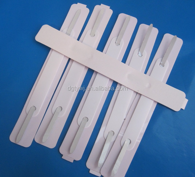 Adhesive PVC paper clip/plastic paper file fastener and clip