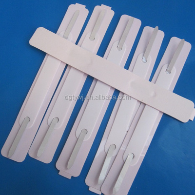 Adhesive PVC paper clip/plastic paper file fastener and clip