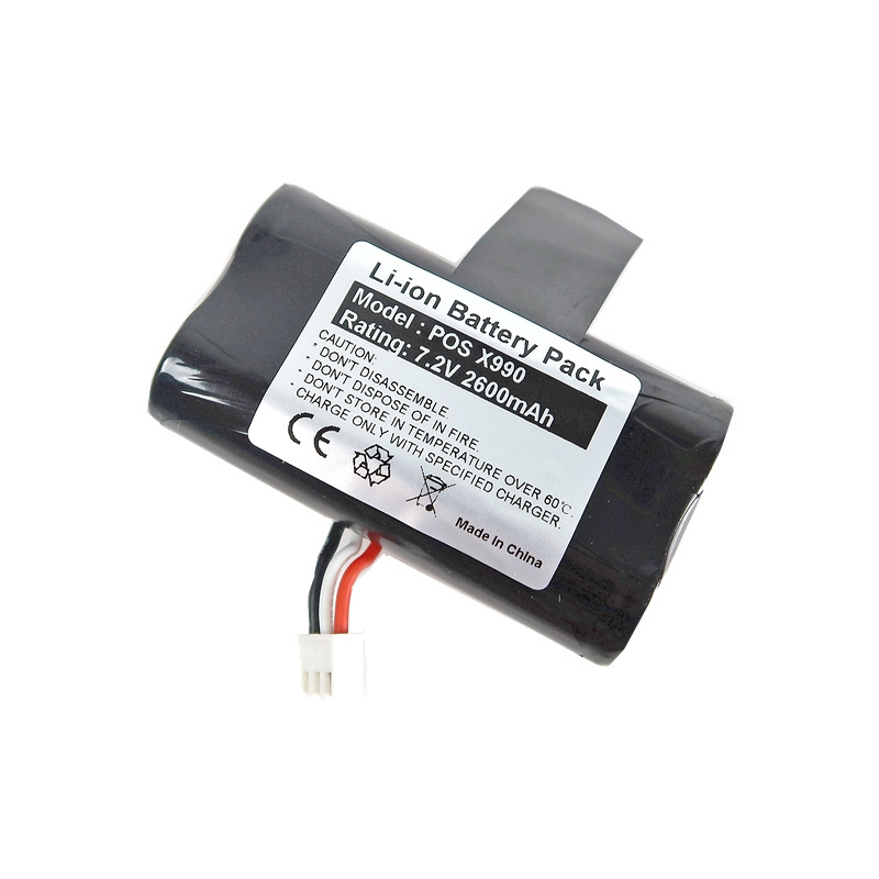 Brand New 7.2v 2600mAh X990 Rechargeable Replacement 18650 Battery for X970 Pos Terminal Machine