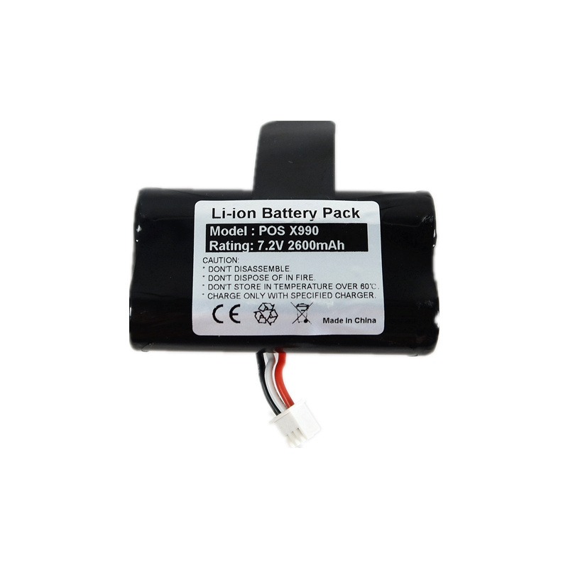 Brand New 7.2v 2600mAh X990 Rechargeable Replacement 18650 Battery for X970 Pos Terminal Machine