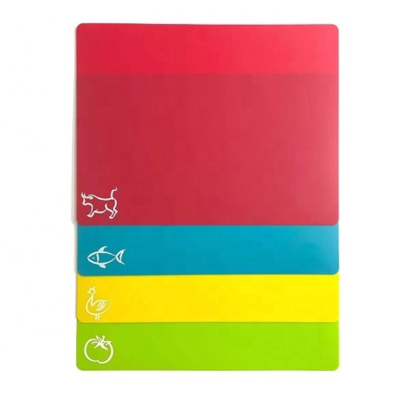 Multifunctional Custom Design Colorful  Chopping Boards Plastic Kitchen PP Cutting Board For Raw And Cooked