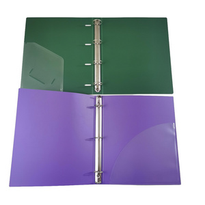 Factory Supply Various Size PP Foam Plastic Board Office Filing Products Custom Logo Loose Leaf 1 Inch 3 Ring Binder File Folder