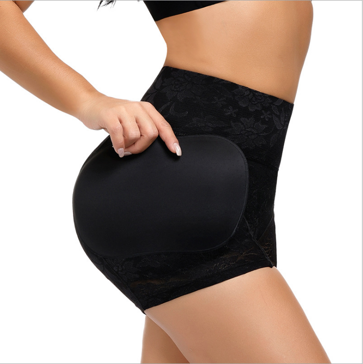 Low Waist Hip Push Up Shapewear Padded Buttocks Shorts Butt Lifter Body Shaping Lace Control Panty For Women