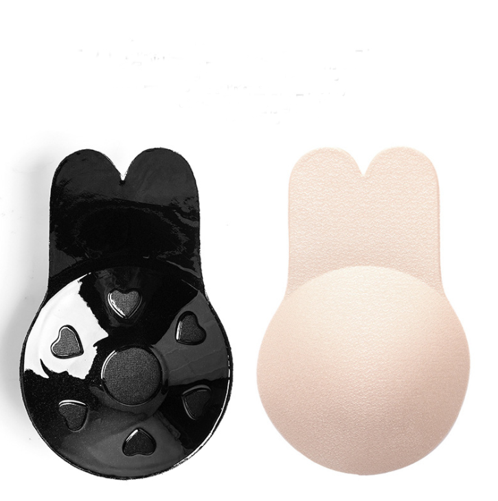 Rabbit Sticky Bras for Women Push Up Lifting Invisible Bra Adhesive Silicone Bra cup with Nipple Covers