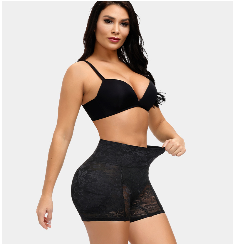 Low Waist Hip Push Up Shapewear Padded Buttocks Shorts Butt Lifter Body Shaping Lace Control Panty For Women