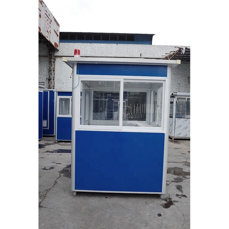 Good Quality Outdoor Portable Mobile Eps Sandwich Panel Security Guard Booth Sentry Kiosk