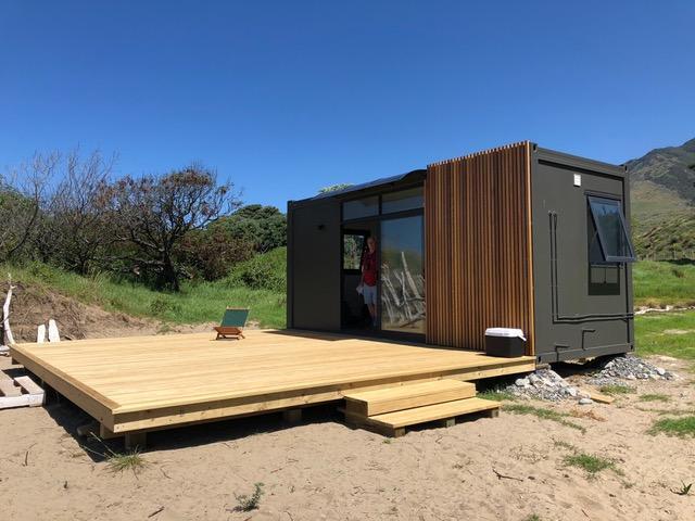 Manufacturer of beach prefab tiny house trailer kits