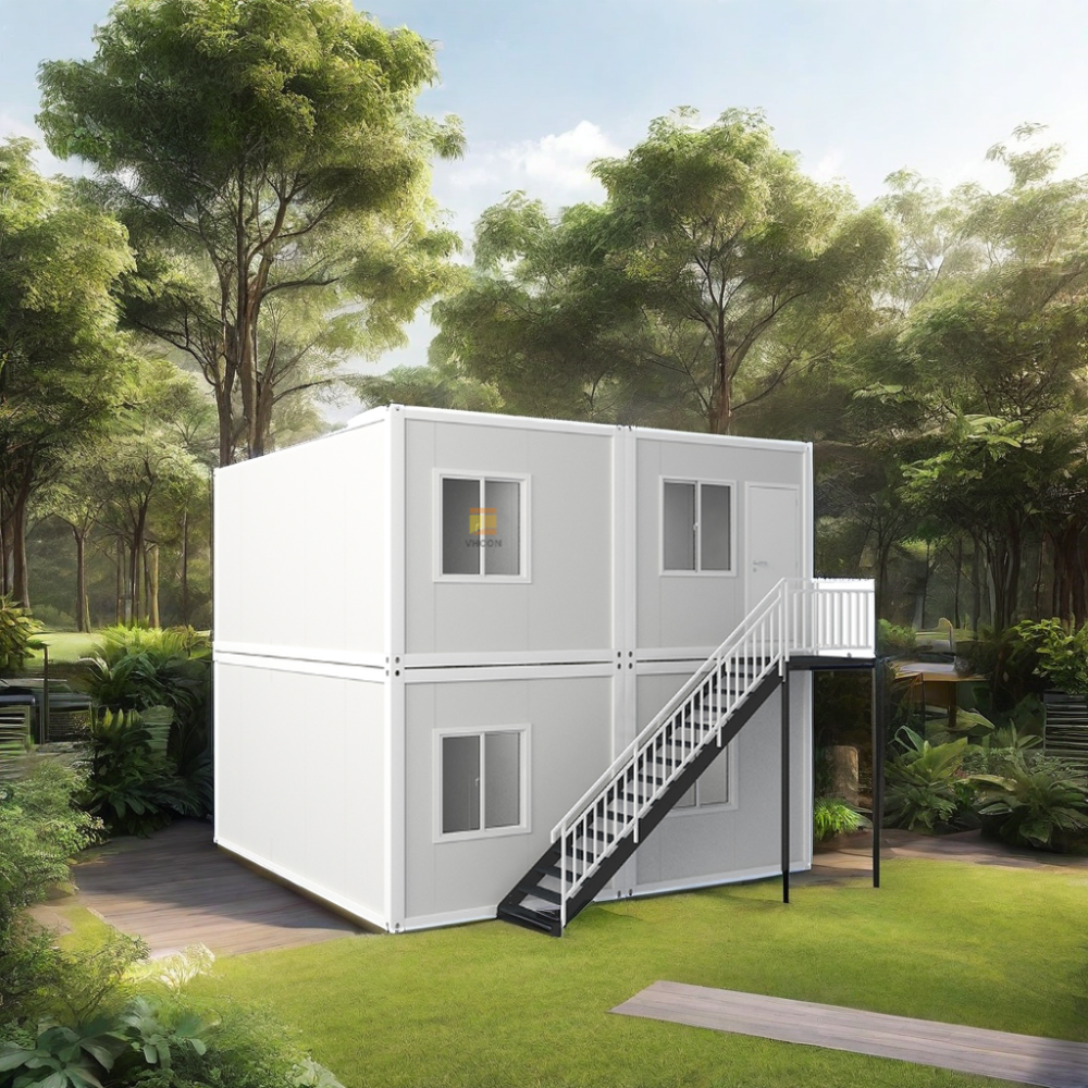 Luxury 20ft Casa Prefabricated Mobile Modular Two-Storey Container House Tiny Home Prefabricated Living Container House