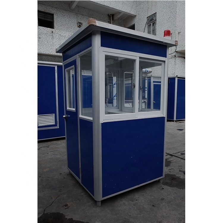 Outdoor Prefabricated Portable Eps Sandwich Panel Small Size Mobile Security Booth Shop Kiosk