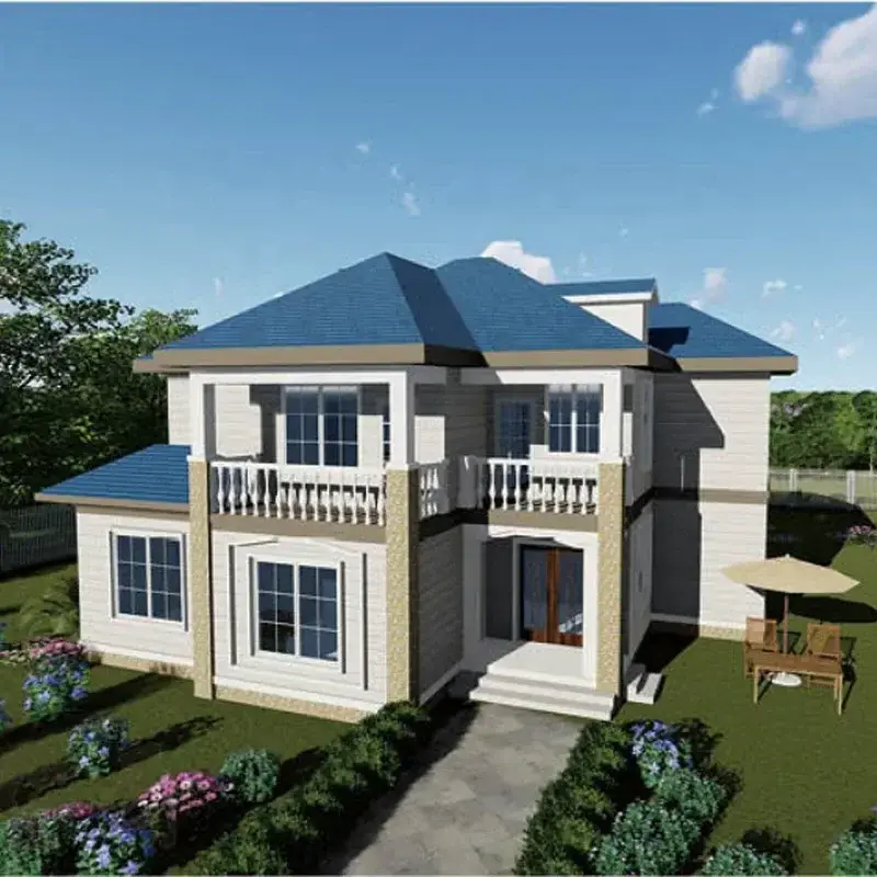 Made In China Light Steel Prefab Villa Steel Structure House Luxury Villa House Prefabricated Home