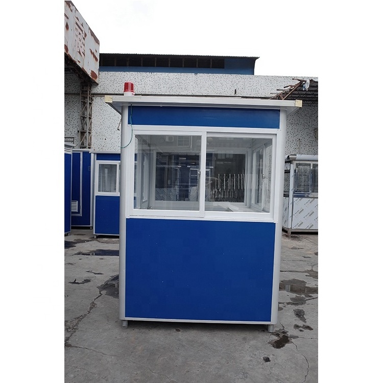 Outdoor Prefabricated Portable Eps Sandwich Panel Small Size Mobile Security Booth Shop Kiosk