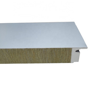 Double Side Corrugated Galvanized Steel Sheet Roof Wall Pu Eps Rock Wool Sandwich Panel