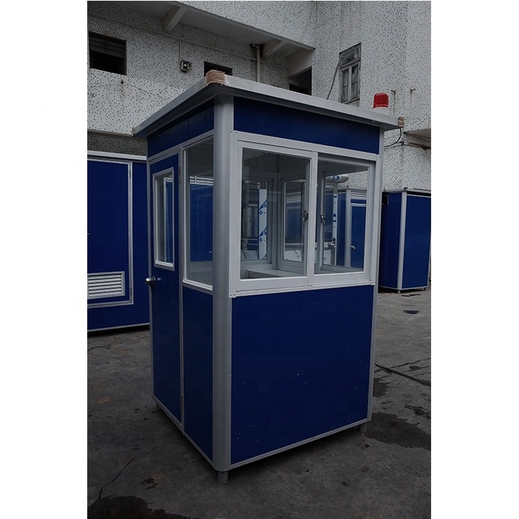 Outdoor Prefabricated Portable Eps Sandwich Panel Small Size Mobile Security Booth Shop Kiosk