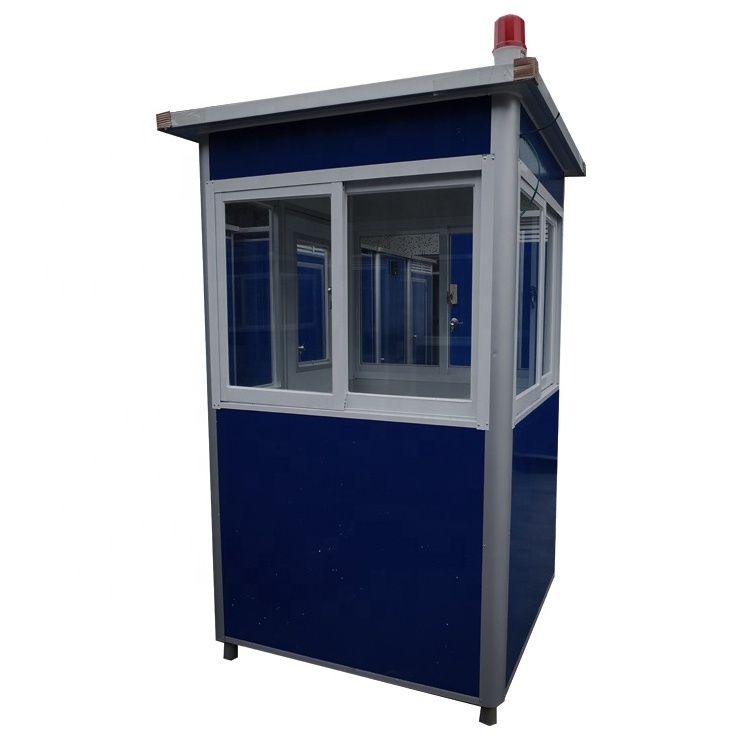 Outdoor Prefabricated Portable Eps Sandwich Panel Small Size Mobile Security Booth Shop Kiosk