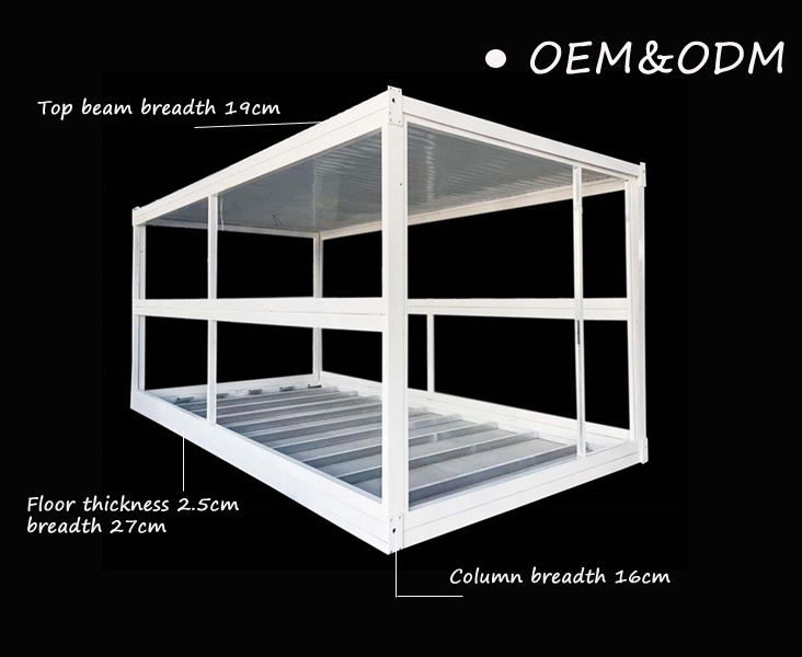 Foldable Folding Portable Prefab Living Flatpack Pre Fabricated Office Shipping Container Frame 20 Ft Tiny Houses Design