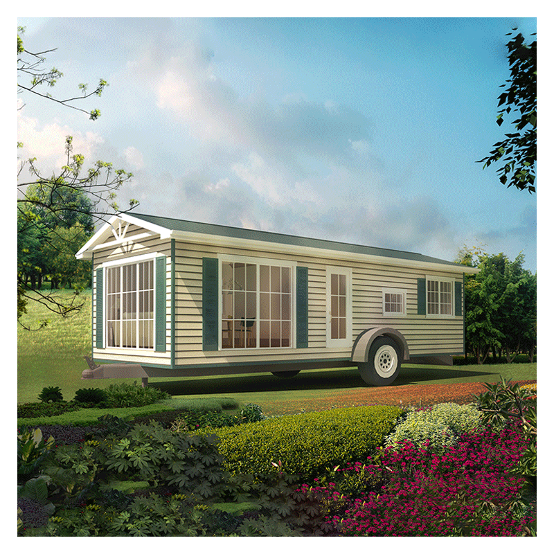 Mobile Office Kit House  steel Structure 20ft 40ft Prefab Houses Tiny Trailer House