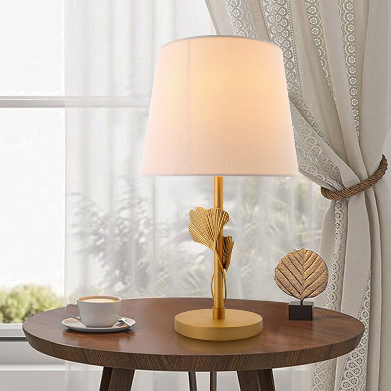 Gently curved stems and crafted leaves home decor bedroom bedside restaurant desk lamp table lamps