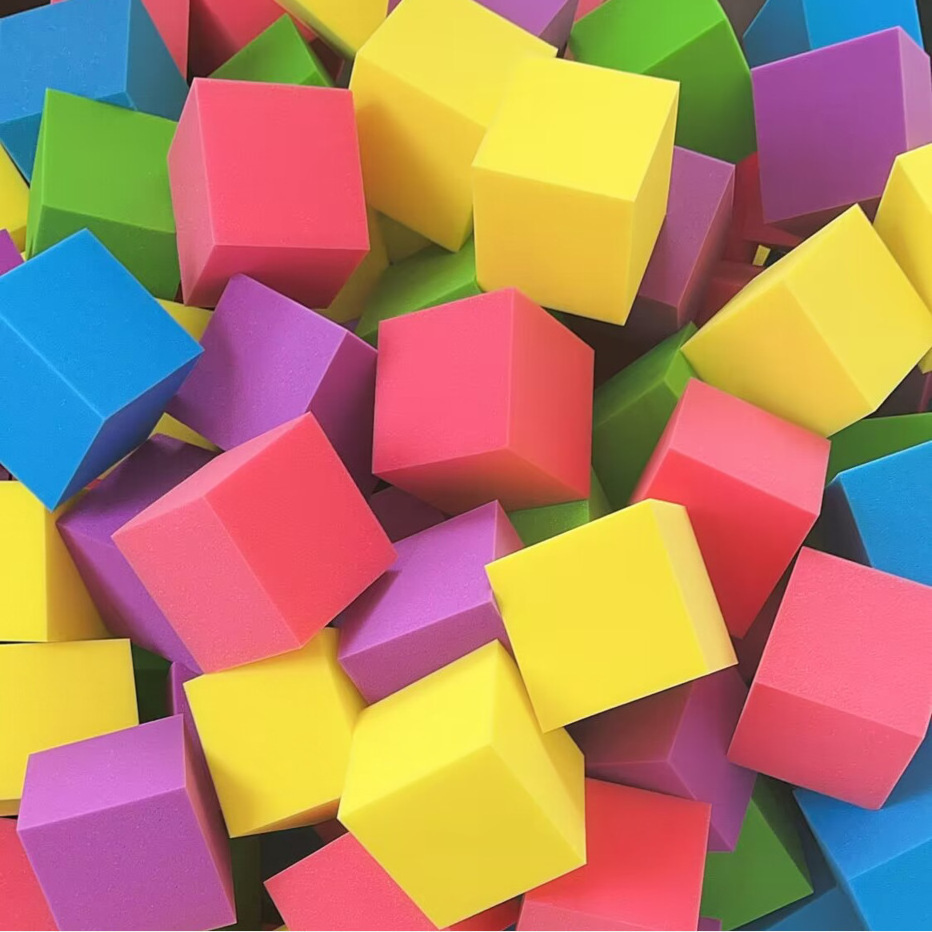 New Product Ideas 2024 Gymnastics Sponge Foam Cubes,Fire Proof Foam Pit Blocks For Trampoline