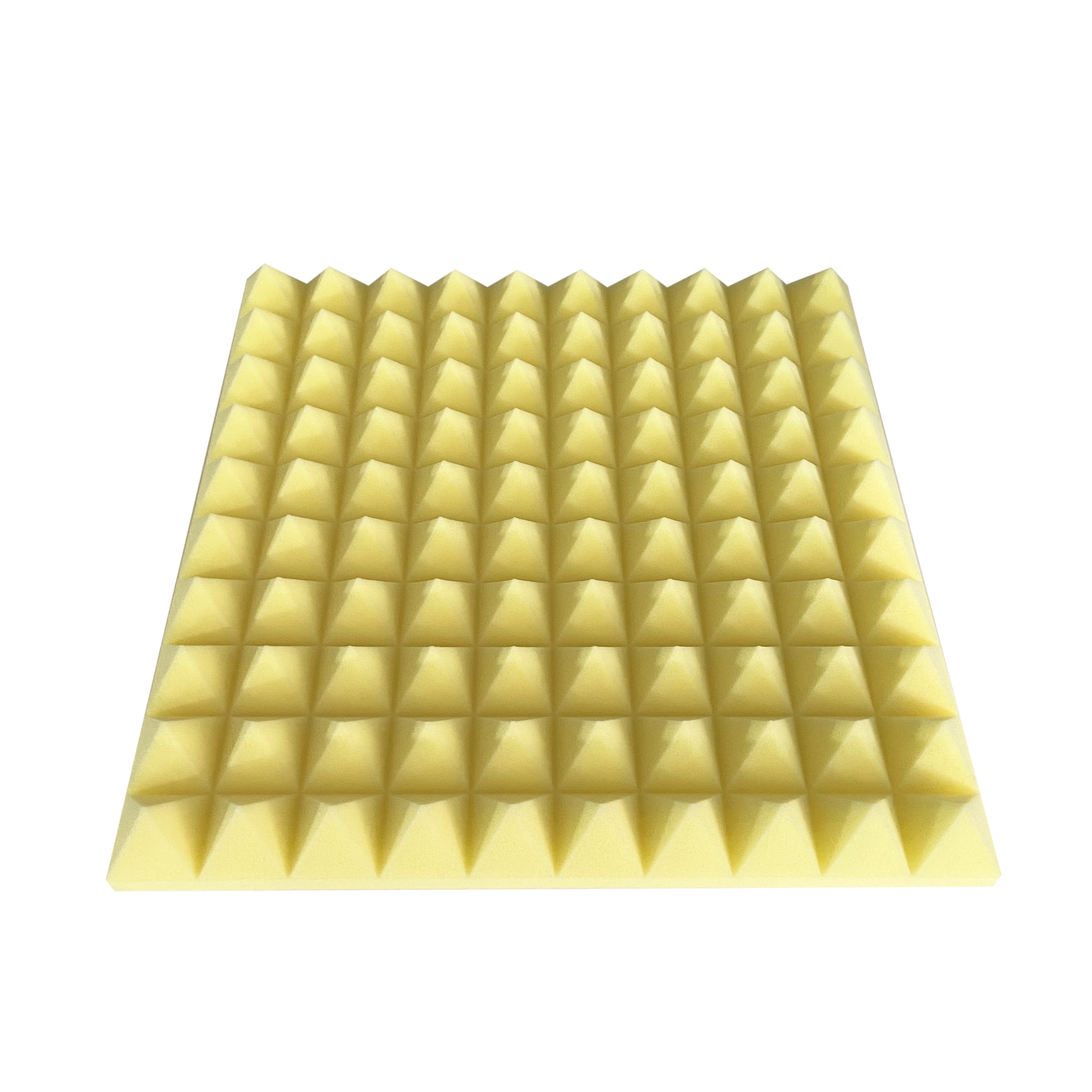 Yellow Acoustic Panel Wall Soundproof Pyramid Acoustic Foam Panels Sponge Pads