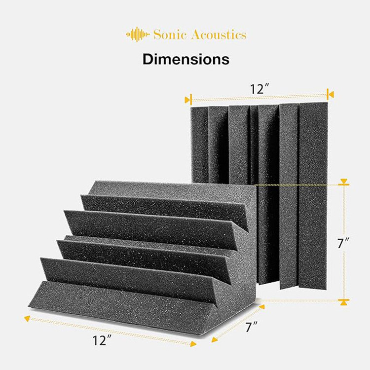 China Wholesale Cheap High Density Acoustic Foam Soundproof Polyurethane Foam Bass Trap Acoustic Panels Foam