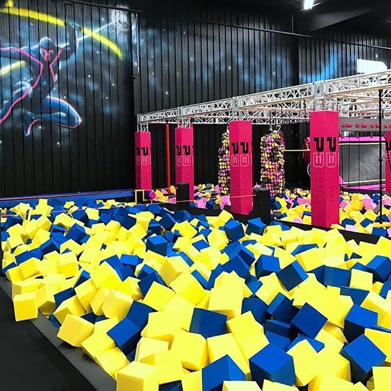 Fire Proof Colorful Polyurethane Foam Pit Cubes And Foam Pit Blocks For Trampoline Park And Soft Playground