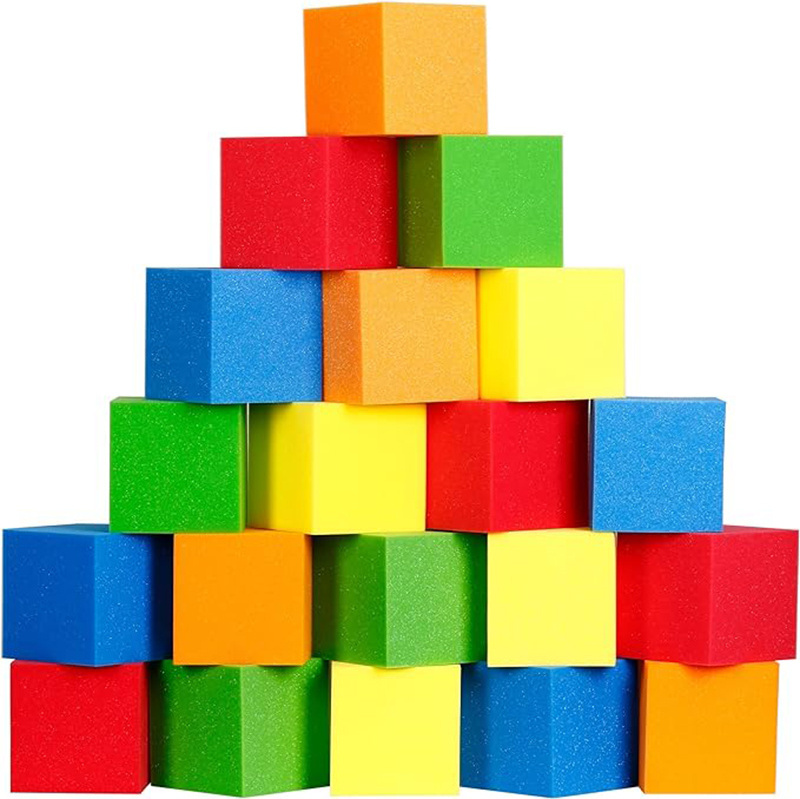 Fire Proof Colorful Polyurethane Foam Pit Cubes And Foam Pit Blocks For Trampoline Park And Soft Playground