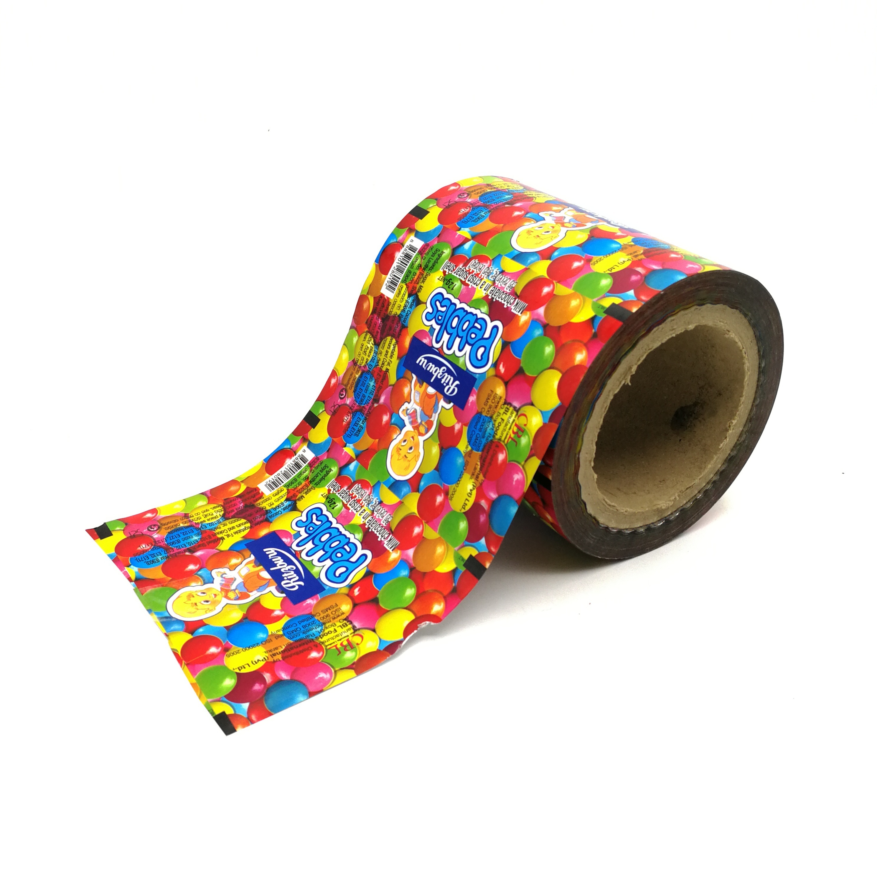 Laminated 9 Color Printed Automatic Packaging Roll Film for Candy cookie lollipop