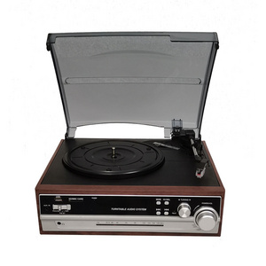 Three Speed Antique Gramophone Blue-Tooth Vinyl Record Player Wireless Record Vintage Turntable