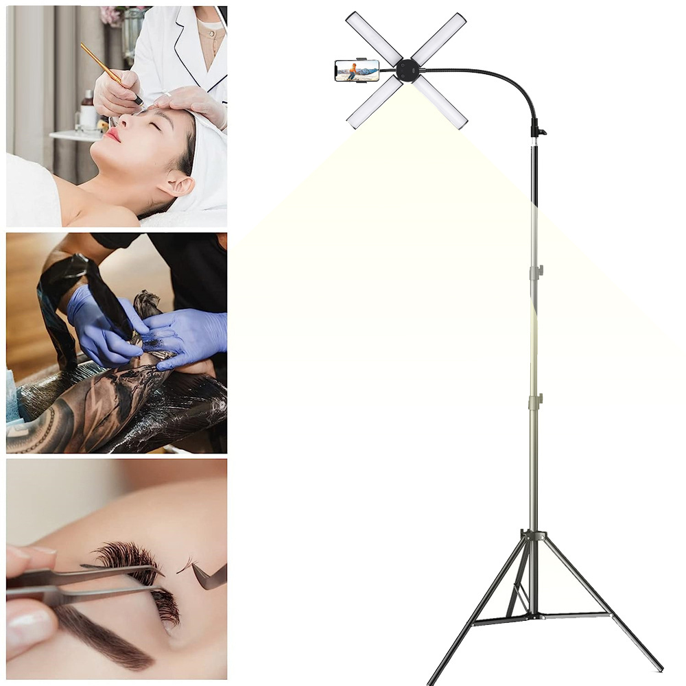 Beauty Salon Professional LED white lash light salon eyelash skincare professional audio video lighting tattoo bedside lamp