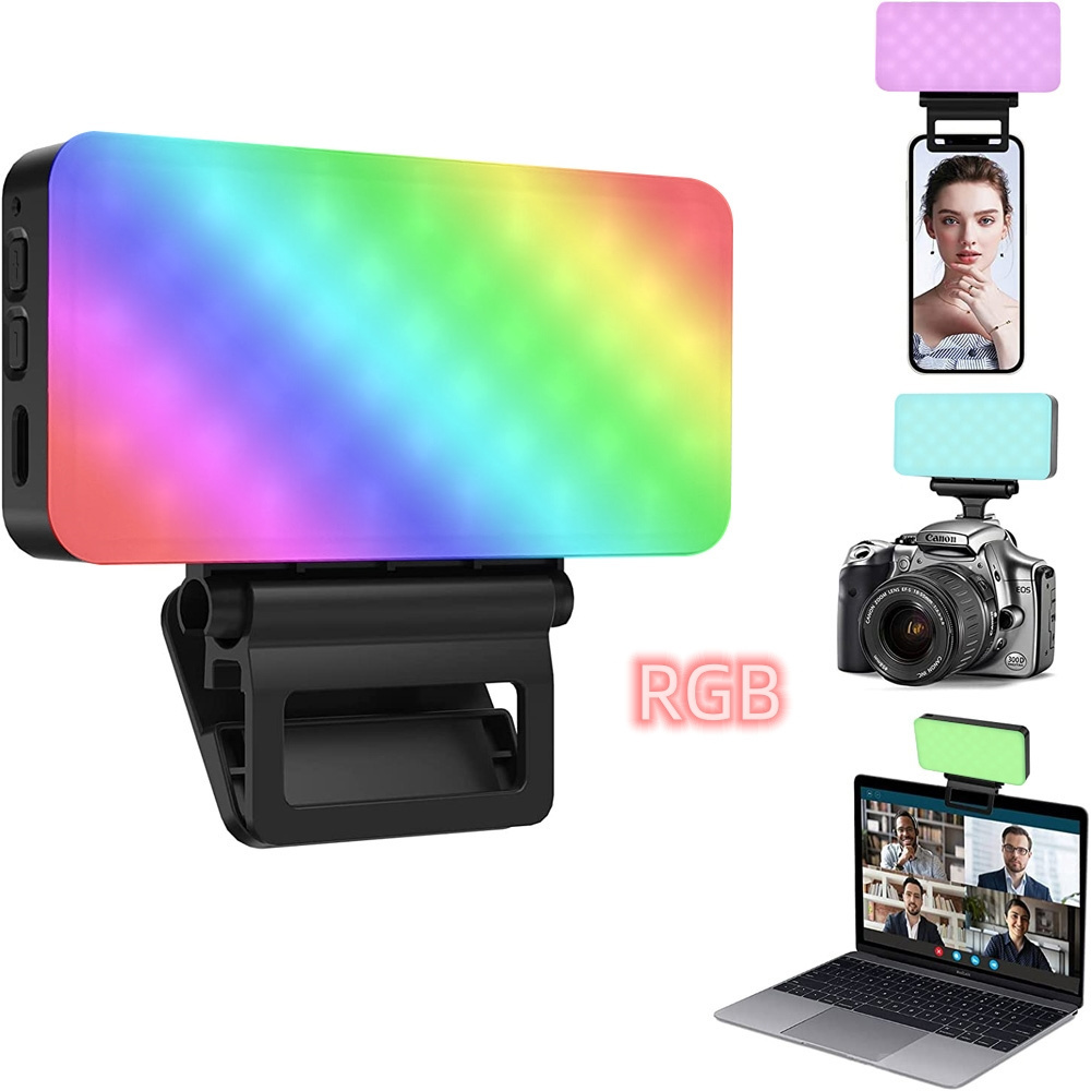 3000mAh Portable Vlogging Video Light suitable for mobile phone selfie fill-in RGB light short video recording LED ring light