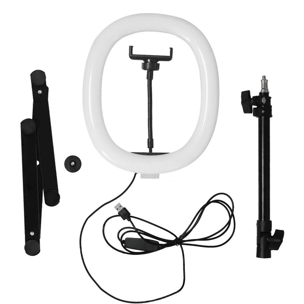 Best price10 Inch LED Lamp Overhead Shooting Ring Fill Light with tripod stand phone holder for Video Live selfie Photography