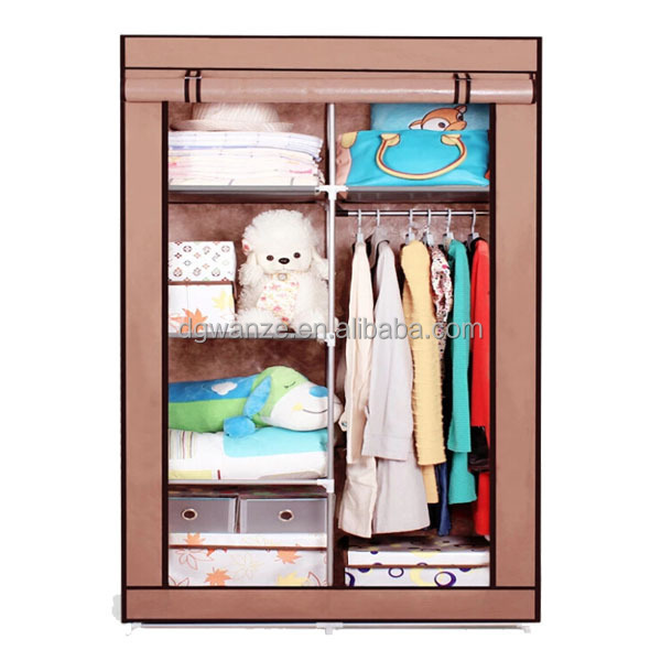 2015 Home Storage Folding Wardrobe/non-woven Fabric Bedroom Furniture Manufacturer Modern Retro Metal Bedroom Cabinet 3-5 Days