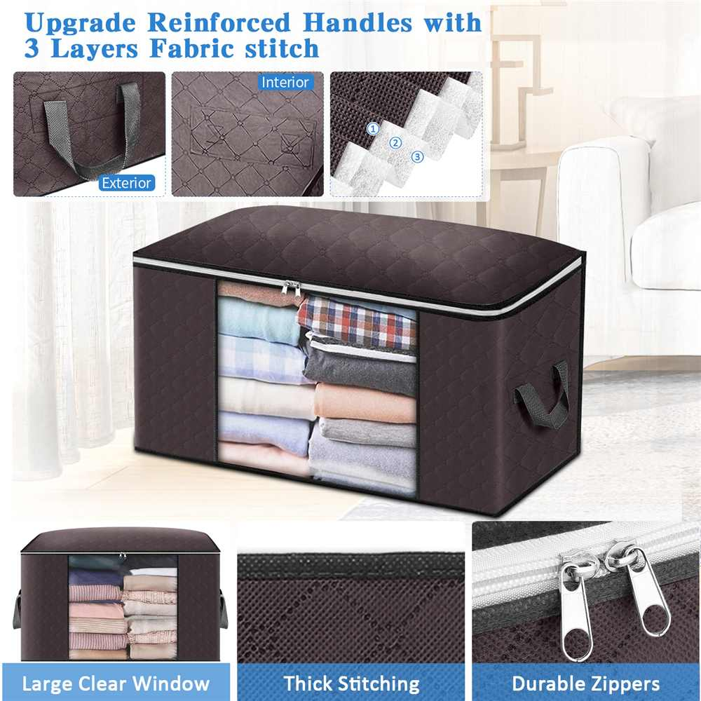 Customized Thick Fabric Compact Wardrobe Organizer Quilt Pillow Blanket Storage Container with Reinforced Hand