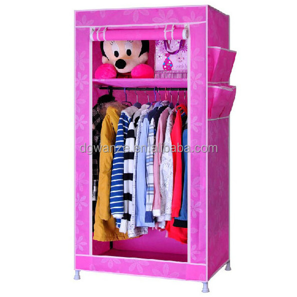 Modern Portable Folding Fabric Canvas Clothes Closet folding folding folding wardrobe