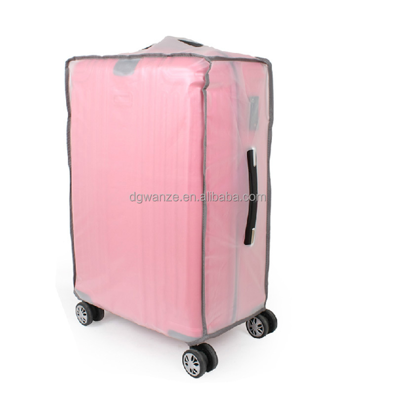 make in china hot sale transparent clear pvc suitcase covers wholesale