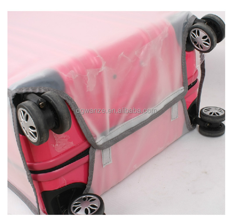 make in china hot sale transparent clear pvc suitcase covers wholesale