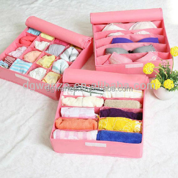 Organizer,Socks and Underwear Storage Boxes,Foldable Closet Organizer For Underwear,bra,Socks,Ties