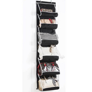 Easy Access Deep Pockets Over The Door Purse Organizer