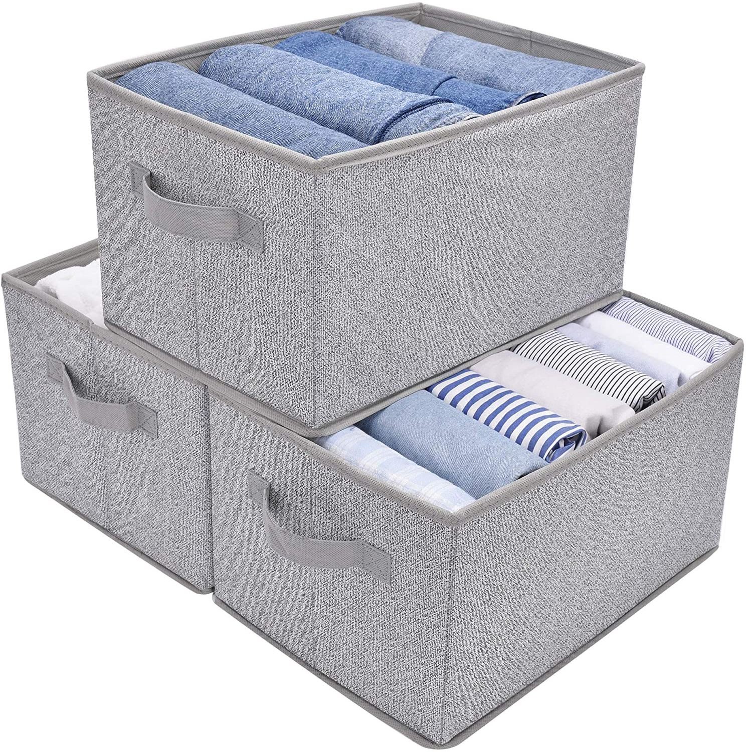 High Quality Cloth Bins for Closet Organization Factory Outlet Clothing Storage Bins for Wardrobe Shelves Organization