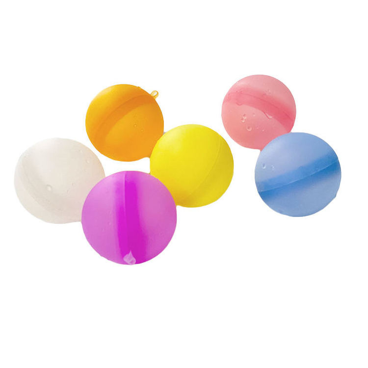 Summer Outdoor Toy Quick Easy Fill Self Sealing Refillable Water Ball Bomb Reusable Silicone Water Balloons