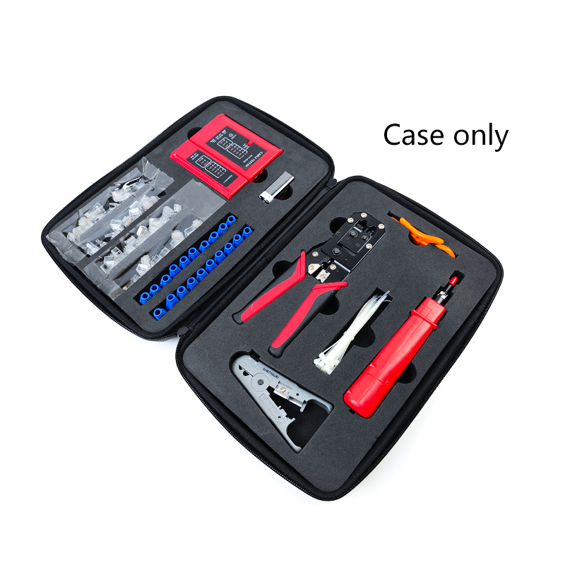 Fireproof Carrying EVA Tool Case Portable Black Eva Hard Carry Tool Box Large Capacity EVA Hardware Tool Case with CNC Foam Tray