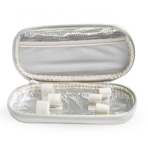 Portable Medical Cooling Diabetes Carrying Case Isothermal Insulin Pen Travel Cooler Case For Epipen Needle Silver