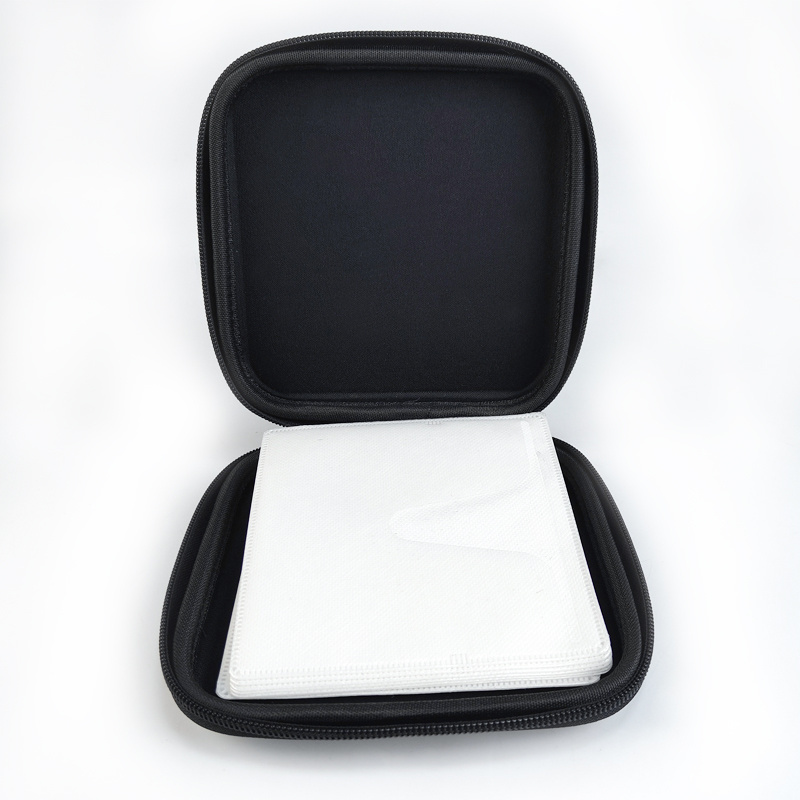 Classic Large Black CD DVD Carrying Case Eva Hard Disk Case Cd Case Bag