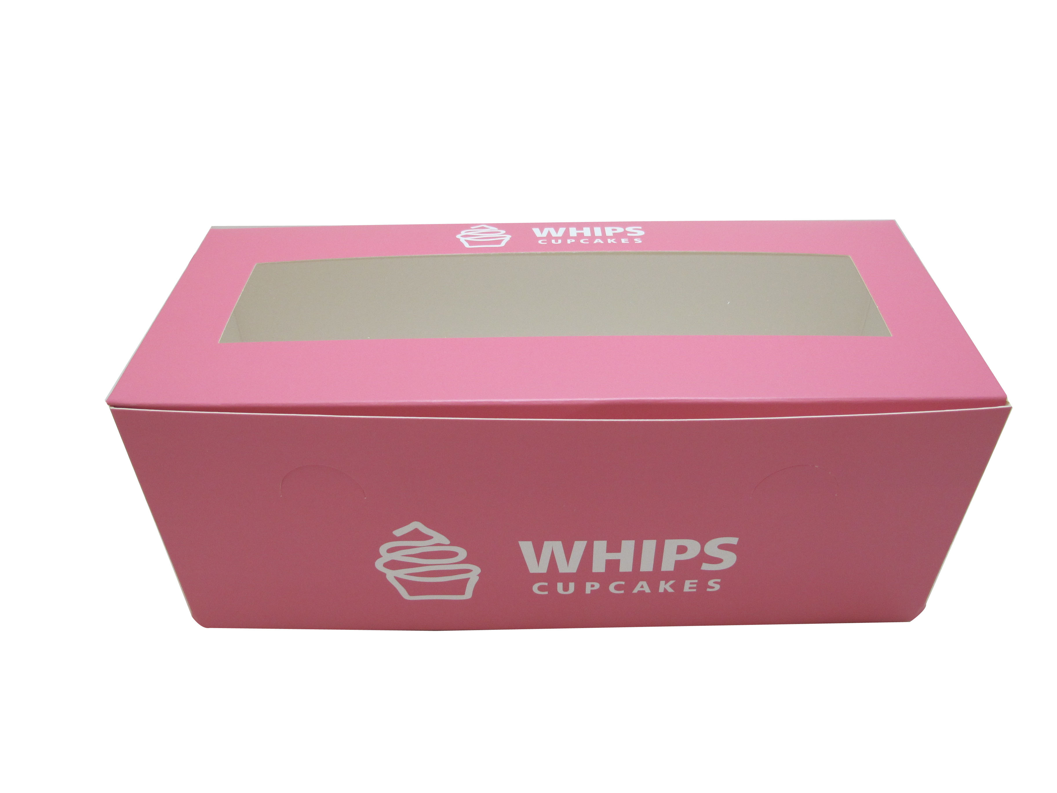 Factory Custom Cupcake Box Clear PET Window Paper Packaging Cake Boxes