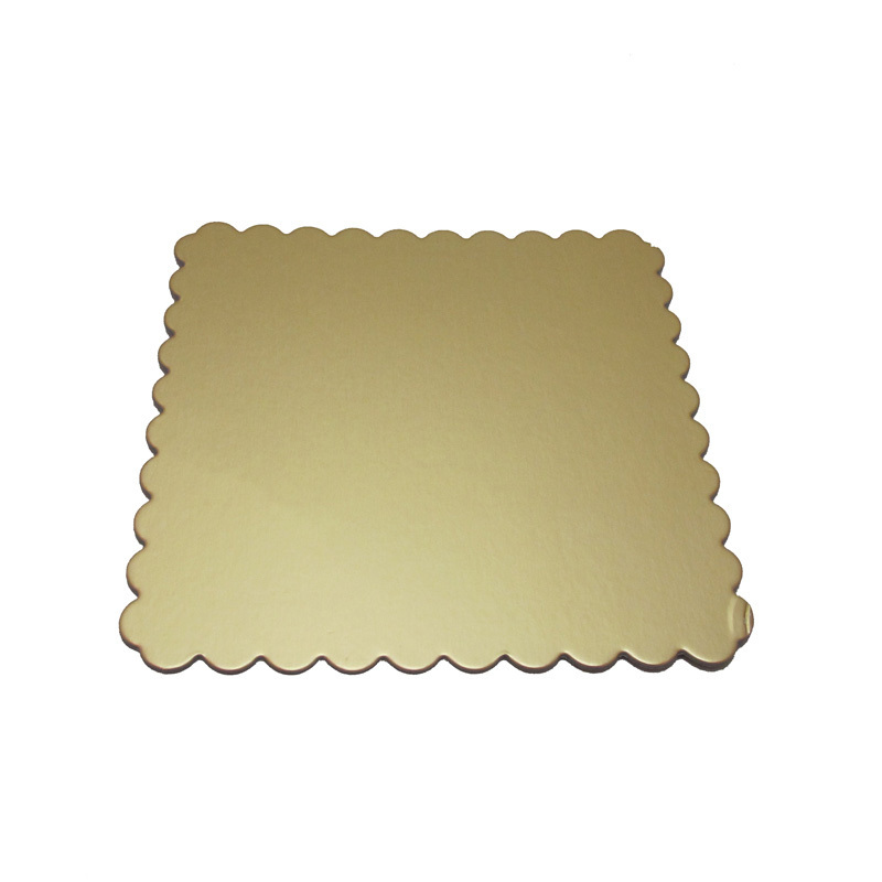 Custom Cake Tools Disposable Rectangle Oval Golden Paper Tray Cake board