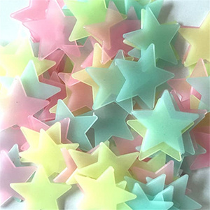 Hot selling 100 Pcs Colorful Glow  Decals,for Home Art Decor Ceiling Wall Decorate Kids Babys Bedroom Decor