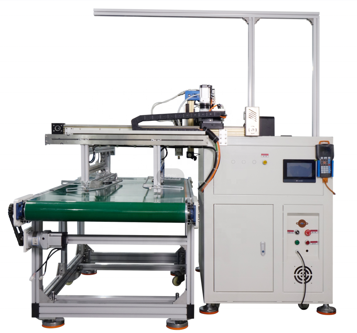 RINNGO Online Gluing Machines CNC Conveyor Glue Applicator Four Axis Removable Automatic Book Box Hot Melt Glue Dispenser