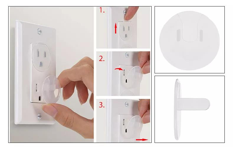 New Style Kids Protective Plug Cover Baby Safety Socket Covers Outlet Plug Cover Child Proofing