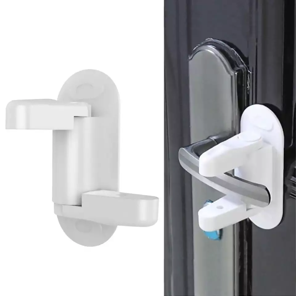 Plastic Handle Safety Protective Door Handle Lock Safety Tools And Door Lever Lock Handles Child Adhesive Proof Doors